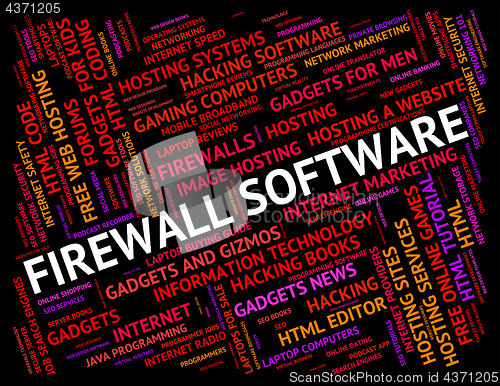 Image of Firewall Software Shows No Access And Defence