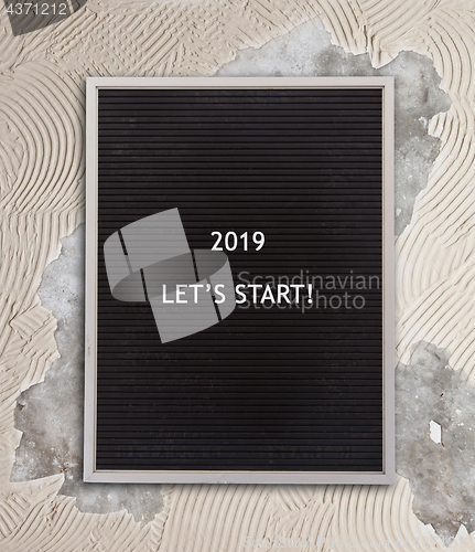 Image of Very old menu board - New year - 2019