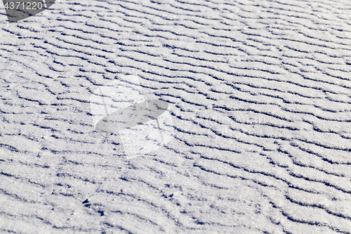 Image of land covered with snow