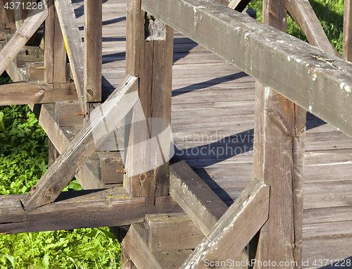 Image of old wooden bridge