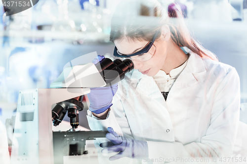 Image of Female health care researchers working in scientific laboratory.