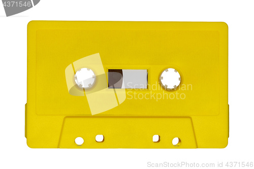 Image of Retro yellow audio tape with