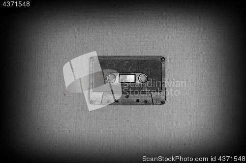 Image of Retro black audio tape