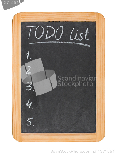 Image of To do list on chalk board