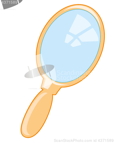 Image of Small mirror with handle