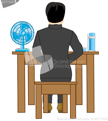 Image of Man at the table