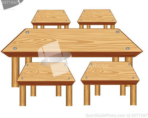 Image of Table and chair