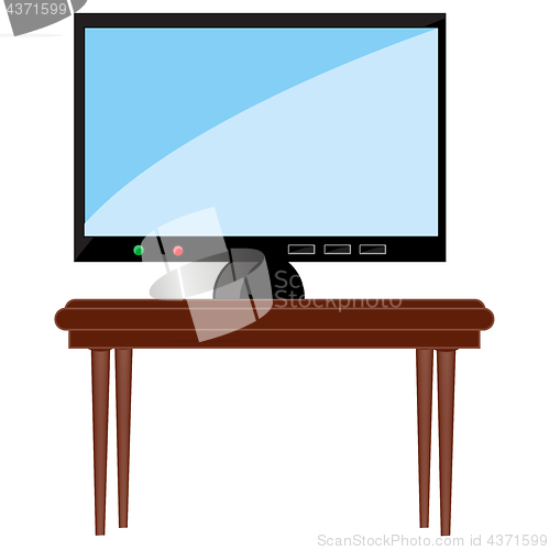 Image of Television set on table