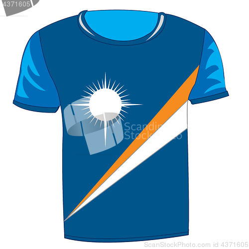 Image of T-shirt flag Marshallovy island