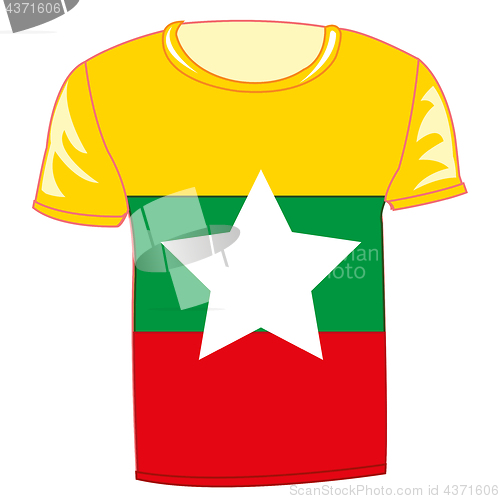 Image of T-shirt flag Miyanma