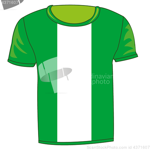 Image of T-shirt flag Nigeria
