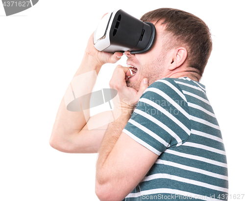 Image of Man with VR glasses