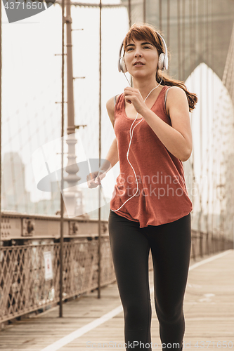 Image of Running on Brooklyn bridge