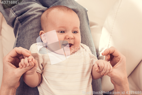 Image of Mother holding sweet baby boy