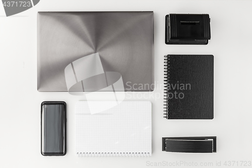 Image of Desktop with office gadgets