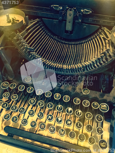 Image of Keys of a vintage typewriter