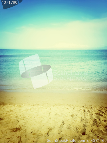 Image of Dreamy image of warm sea and beach