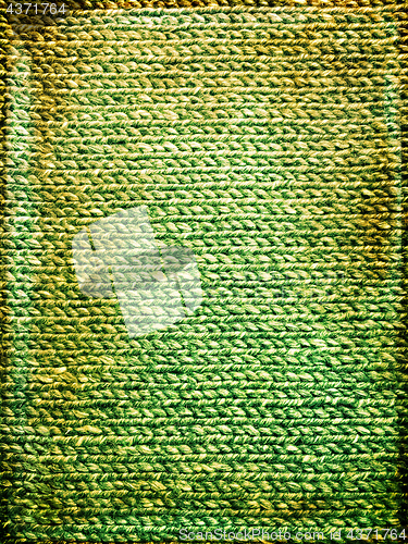 Image of Bright green grungy knitted background