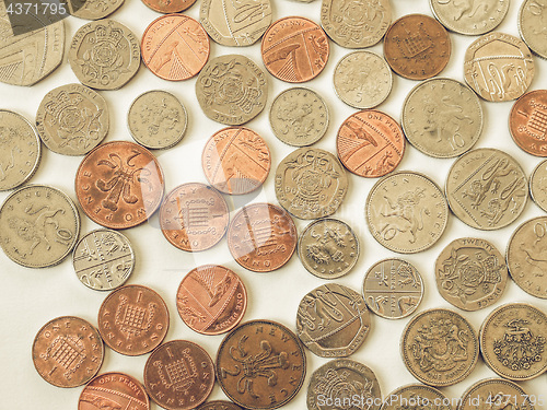 Image of Vintage British pound coin