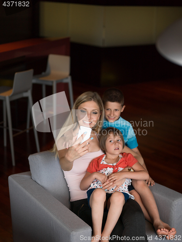 Image of Family having fun at home