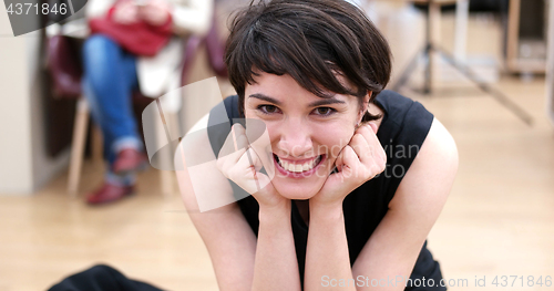 Image of Woman Trying New Shoes