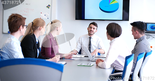 Image of group of business man on meeting