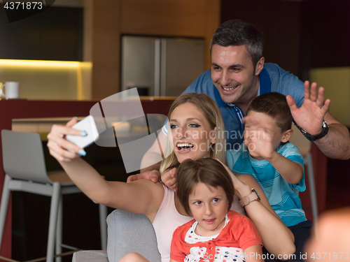 Image of Family having fun at home