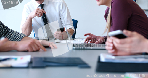 Image of group of business man on meeting