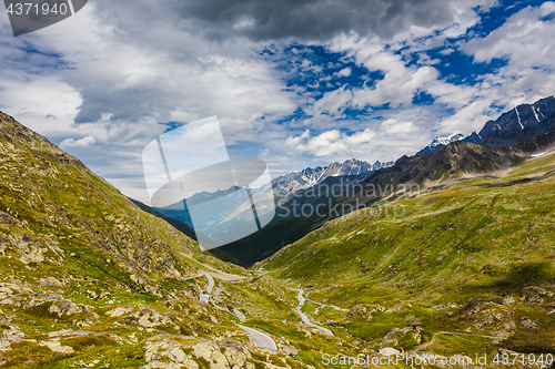 Image of A beautiful summer day in the Swiss Alps