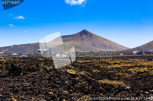 Image of Beautiful coloring game at one of many volcanoes in Lanzarote.