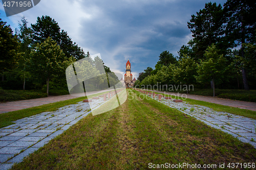 Image of Sudfriedhof, the biggest graveyard in Leipzig, Germany