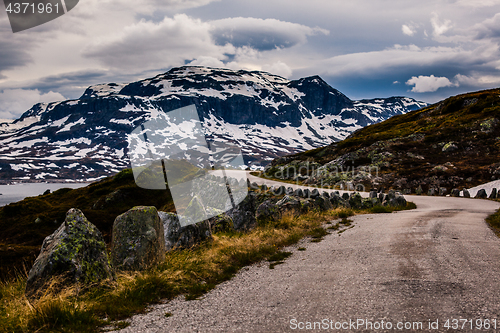 Image of Gravel road on Hardangervidda, Norway