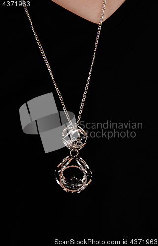 Image of Beautiful necklace over black dress