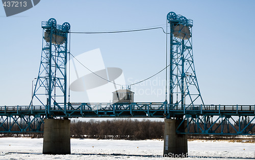 Image of Drawbridge In Spring