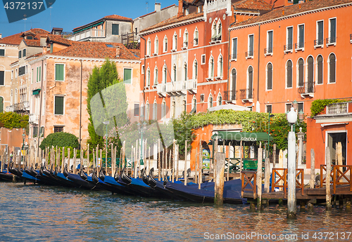 Image of 300 years old venetian palace facade from Canal Grande