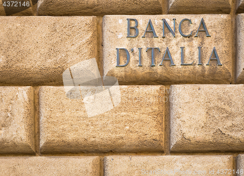 Image of Bank of Italy text