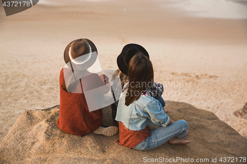 Image of Girs enjoying  a day on the beach