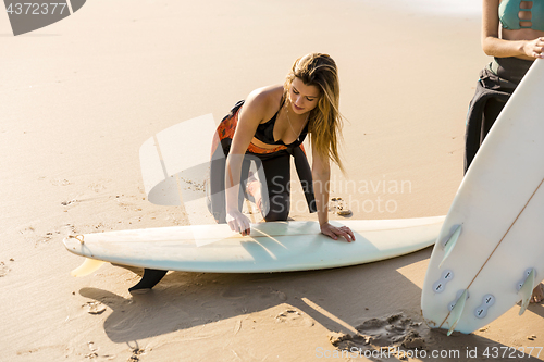 Image of Getting ready for another surfing day