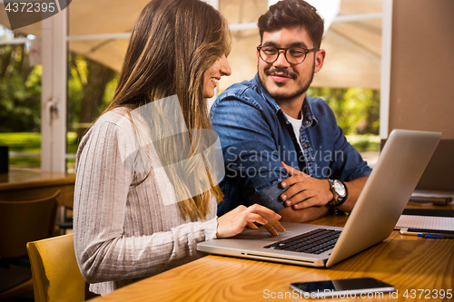 Image of Working together to prepare for finals