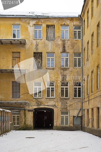 Image of An old courtyard in Vilnius, Lithuania