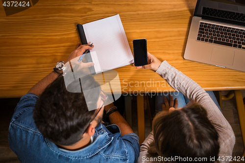 Image of Students on the phone