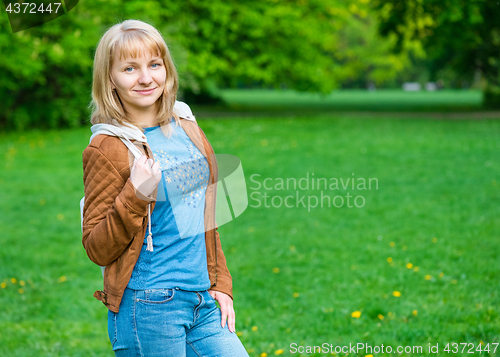 Image of Woman portrait at spring park