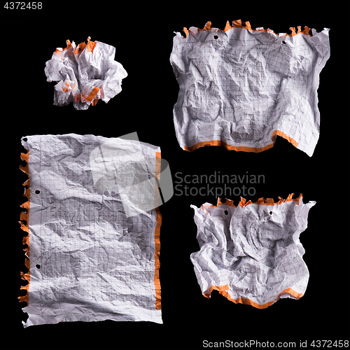 Image of Crumpled white sheet of paper