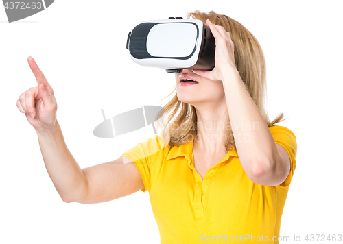 Image of Woman with VR glasses