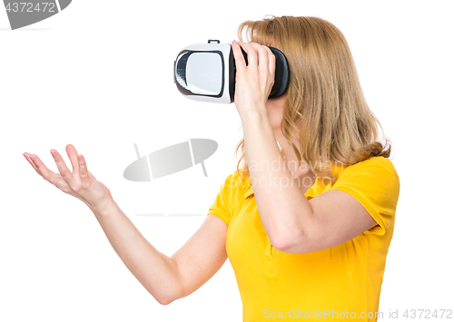 Image of Woman with VR glasses