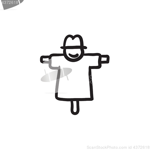 Image of Scarecrow sketch icon.