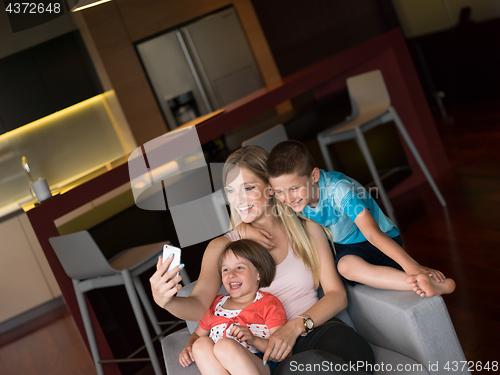 Image of Family having fun at home