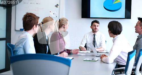 Image of group of business man on meeting