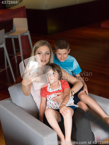 Image of Family having fun at home