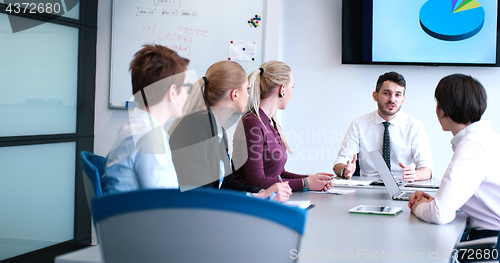 Image of group of business man on meeting